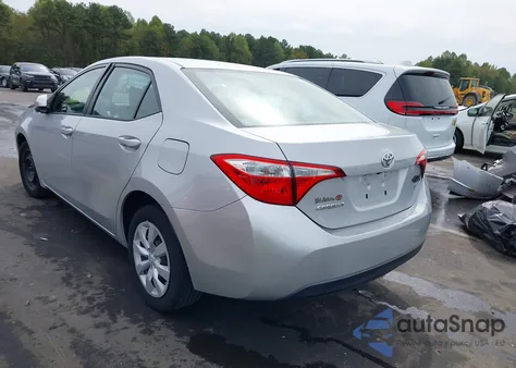 2016 Toyota Corolla Le из США, поврежденный, VIN 2T1BURHE4GC680793